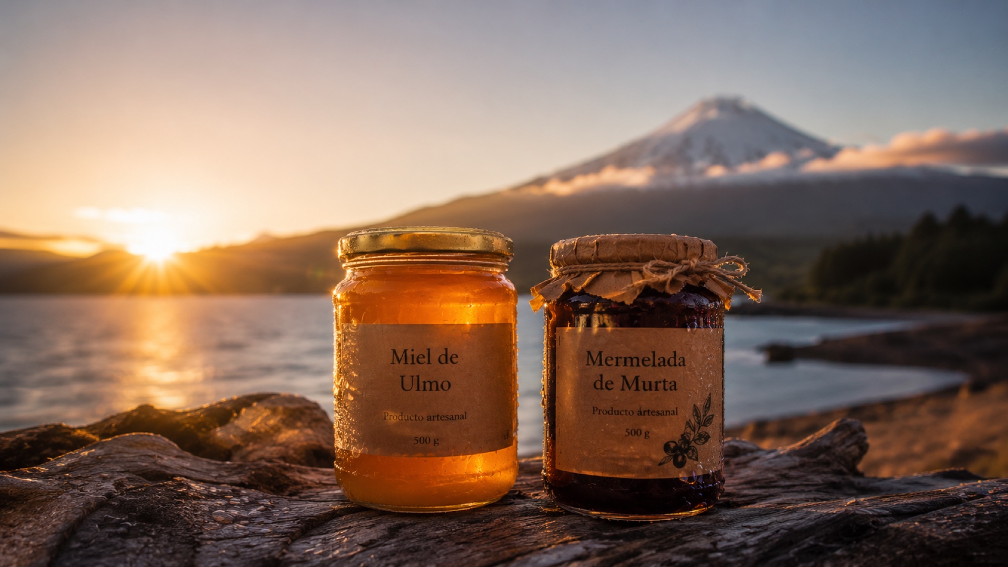 Productos locales de Pucón: miel, mermeladas y conservas